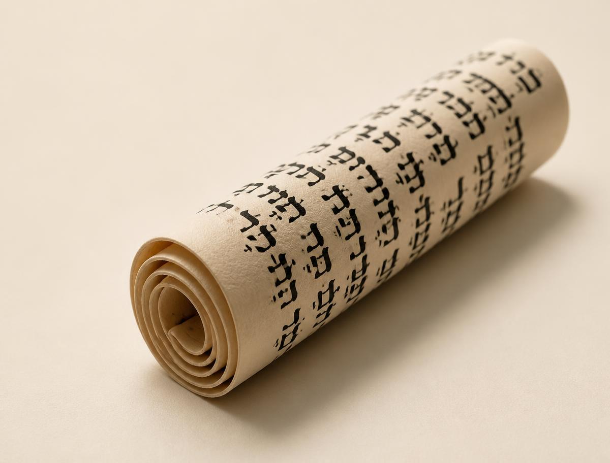 קלף קלף מזוזה ספרדי (וואליש) כ-10 ס"מ — מהודר א׳ א׳